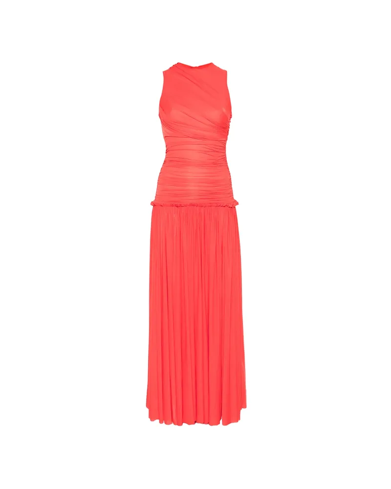 SIEDRES Alina Ruched Maxi Dress Red