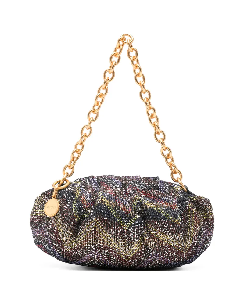 Missoni Zigzag-pattern Shoulder Bag Black