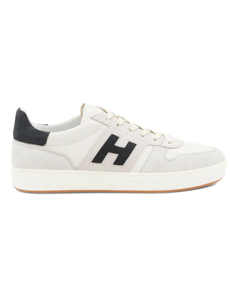 Hogan Grand Central Perforated Sneakers Neutrals