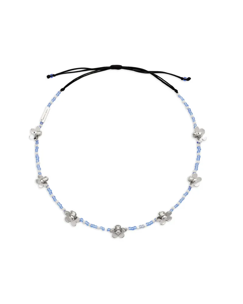 Marc Jacobs The Daisy Beaded Necklace Silver