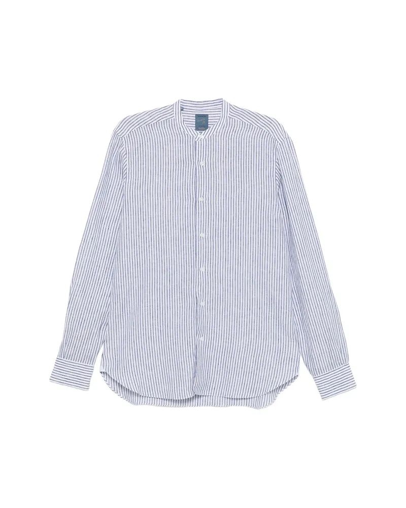 BARBA Striped Shirt White