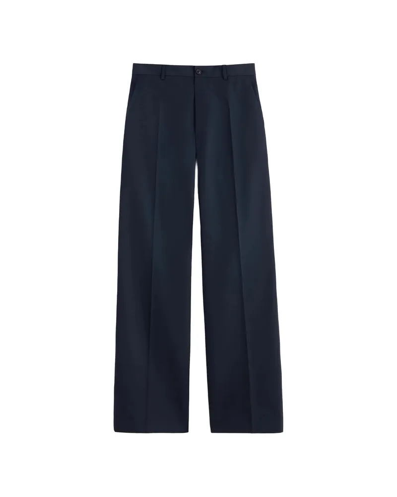 Maison Margiela Pleated Wool Tailored Trousers Grey