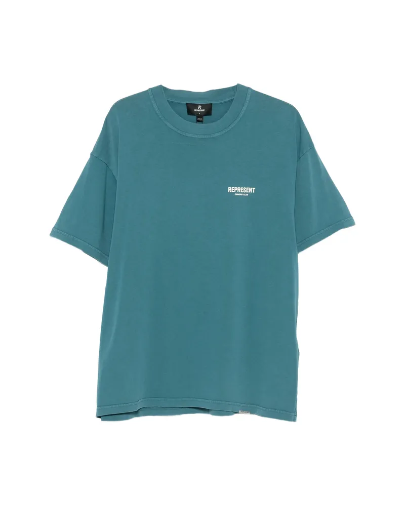 REPRESENT Owners' Club Logo-print T-shirt Blue