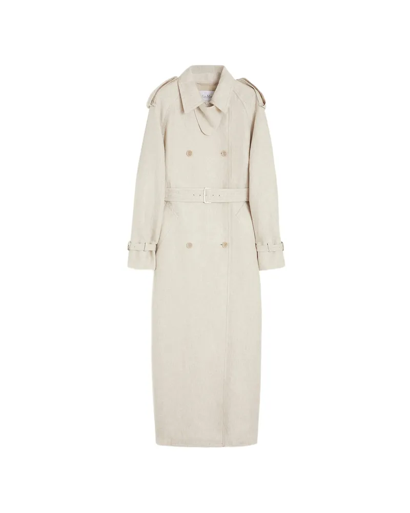 Max Mara Double-breasted Belted Coat Neutrals