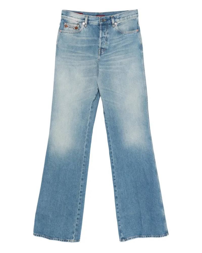 Gucci Horsebit Flared Jeans Blue