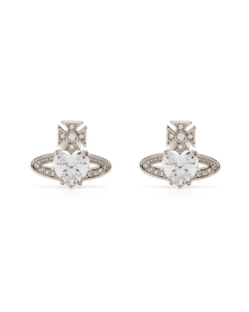 Vivienne Westwood Ariella Orb Stud Earrings Silver