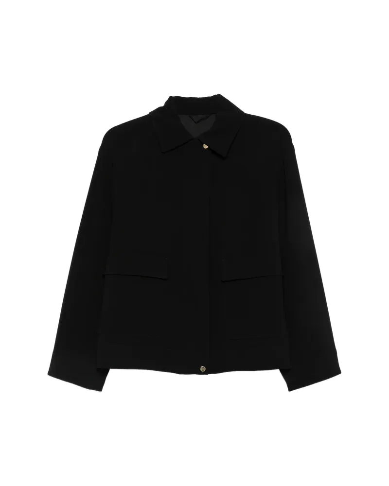 Max Mara Flap-pocket Zip-up Jacket Black