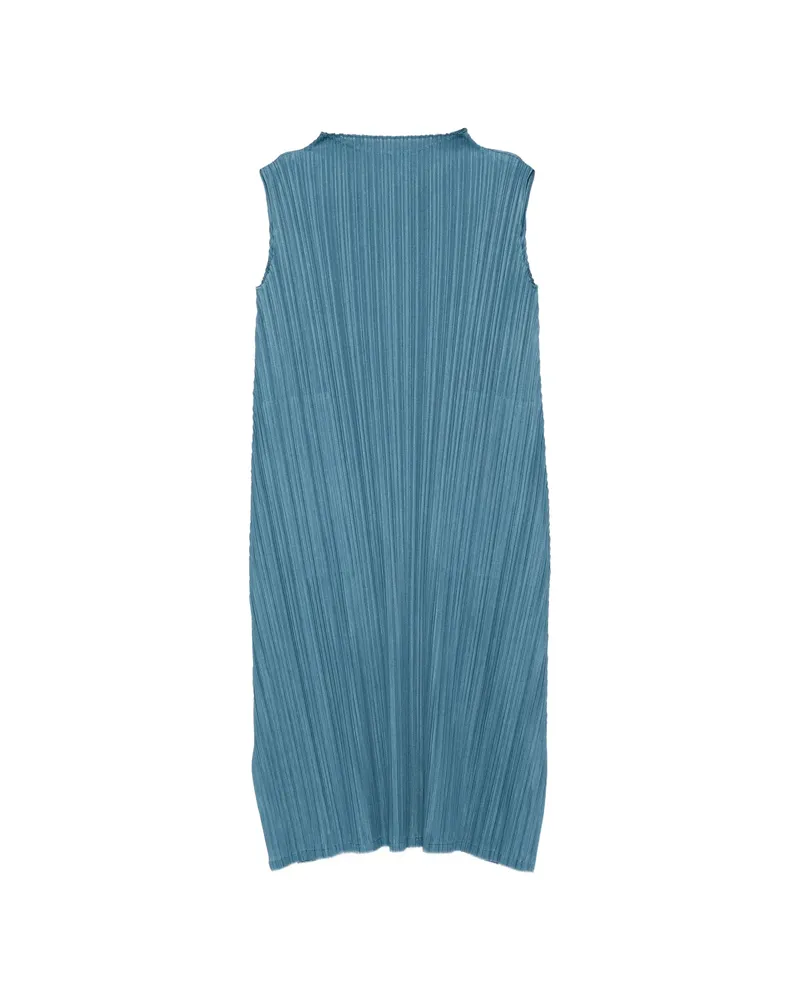 Issey Miyake Pleats Please Sleeveless Dress Blue