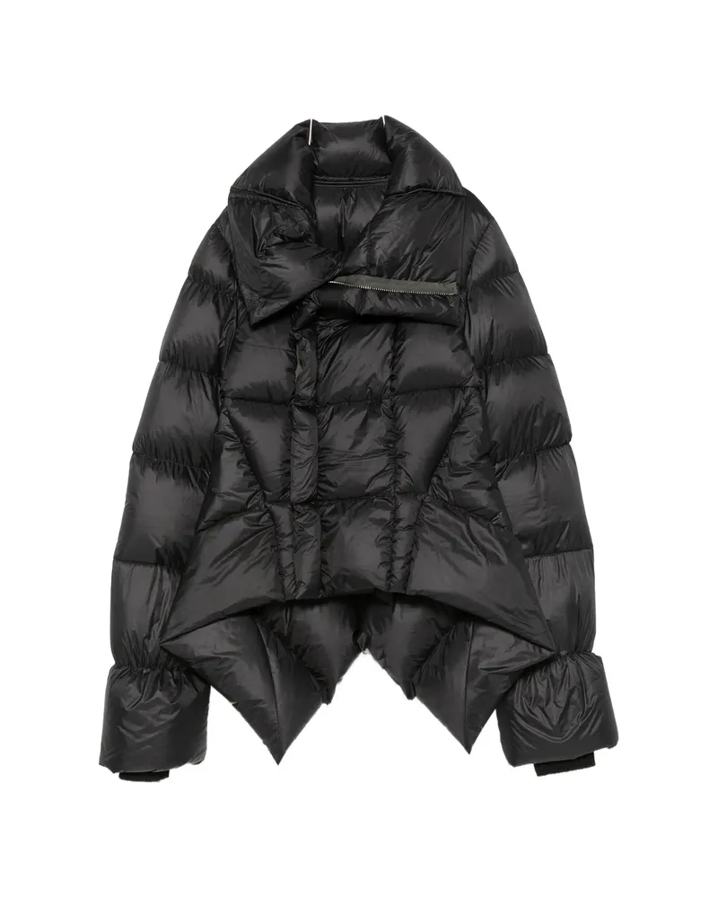 Rick Owens Quilted High-neck Jacket Black