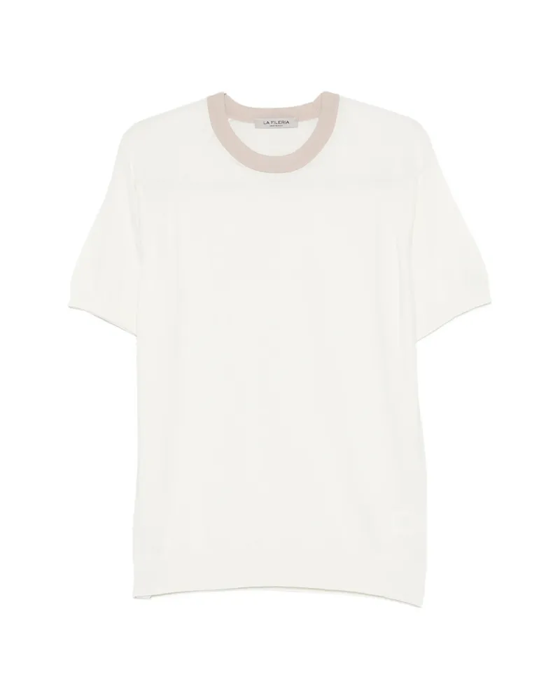 La Fileria Short-sleeve Crew Neck T-shirt White
