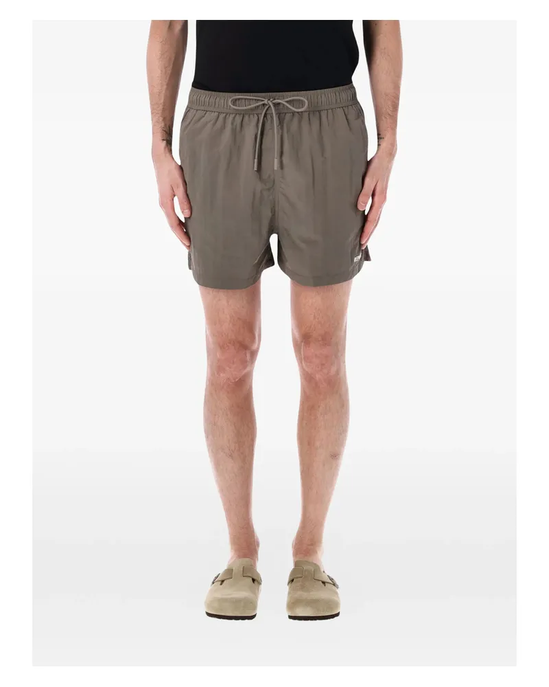 REPRESENT Drawstring Swim Shorts Brown