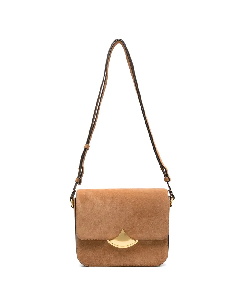 Sessùn Gold-tone Hardware Crossbody Bag Brown