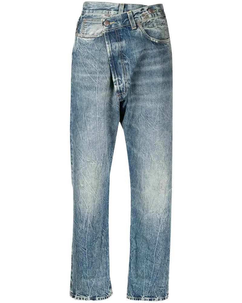 R13 Crossover High-rise Jeans Blue