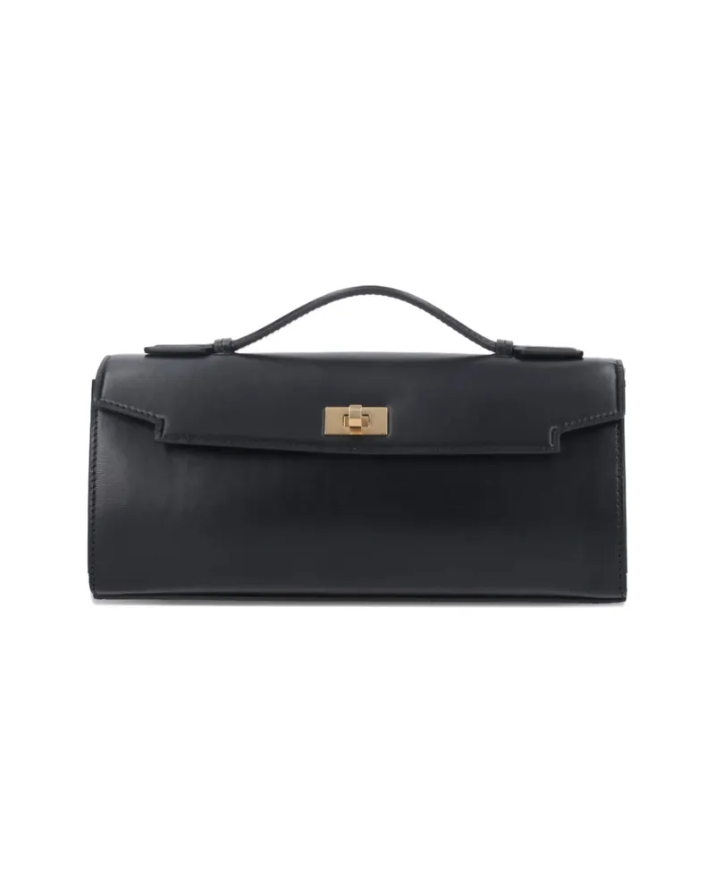 Anya Hindmarch Mortimer Top-handle Clasp Clutch Black