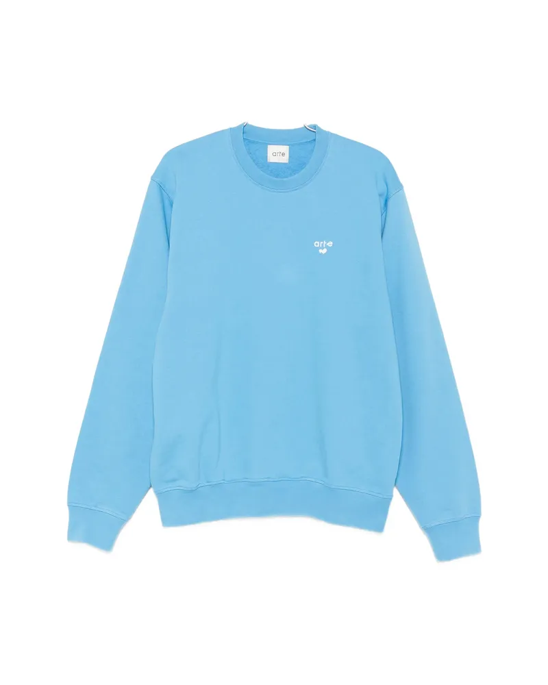 Arte Antwerp Logo-embroidered Sweatshirt Blue