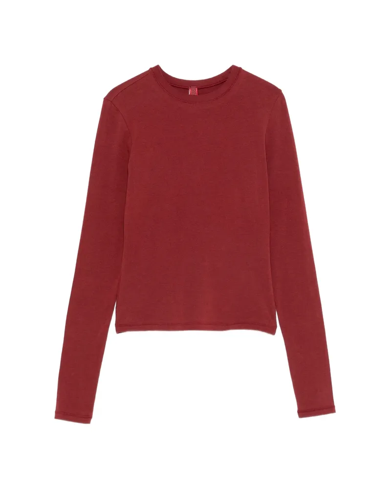 SKIMS Long-sleeve T-shirt Red