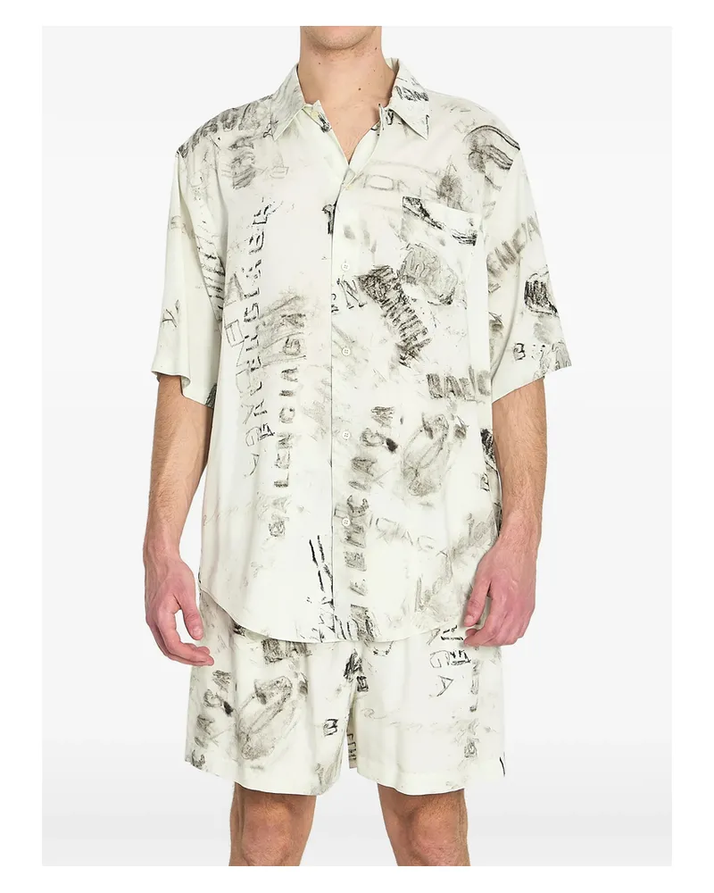 Balenciaga Pyjama Shirt Neutrals