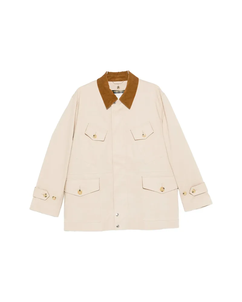 MACKINTOSH Jedburgh Corduroy-collar Flap-pockets Jacket Neutrals