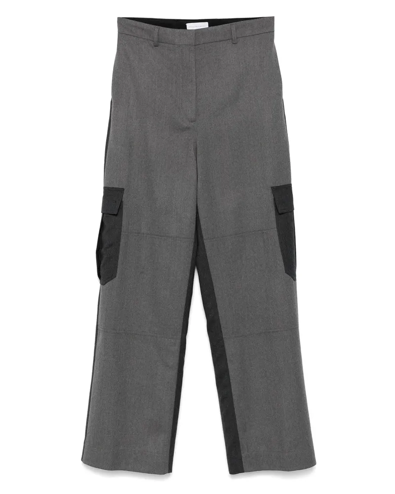 Stella McCartney Wool Straight-leg Trousers Grey