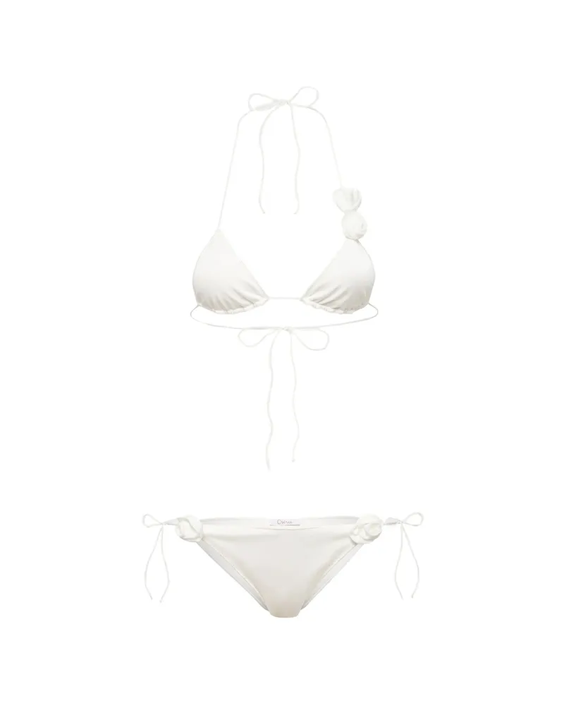 Oséree Bridal Rose Bikini Set White