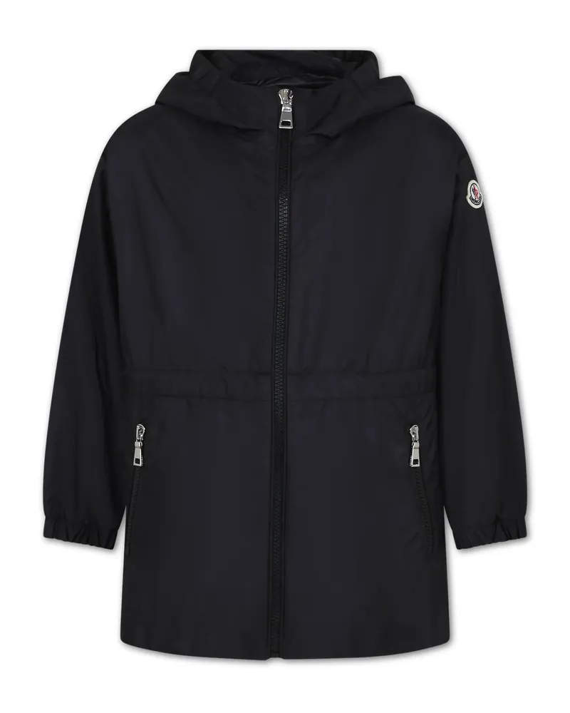 Moncler Wete Hooded Drawstring Parka Coat Black