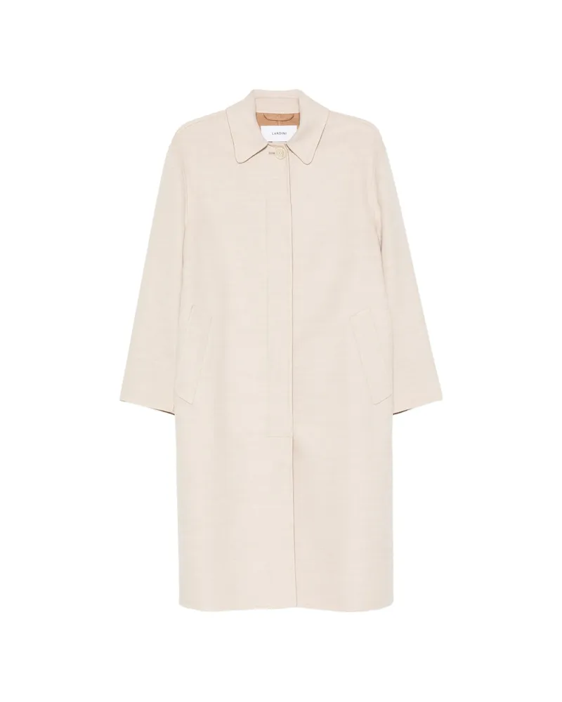 LARDINI Pierre Concealed-front Coat Neutrals