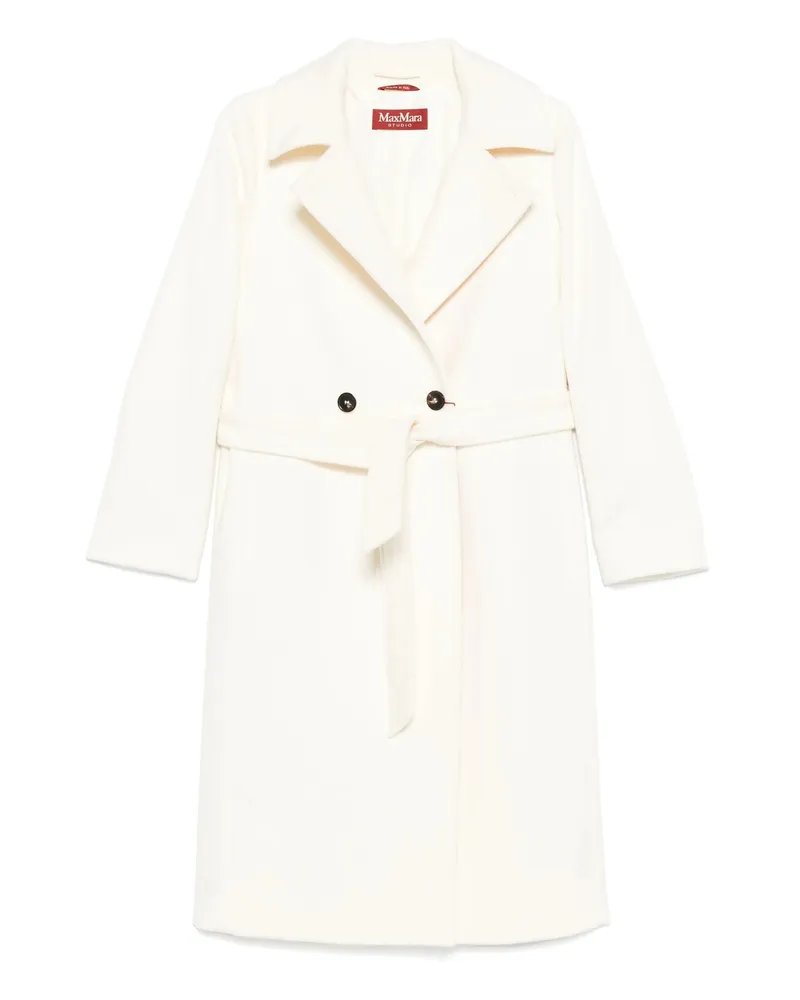 Max Mara Virgin-wool Coat White