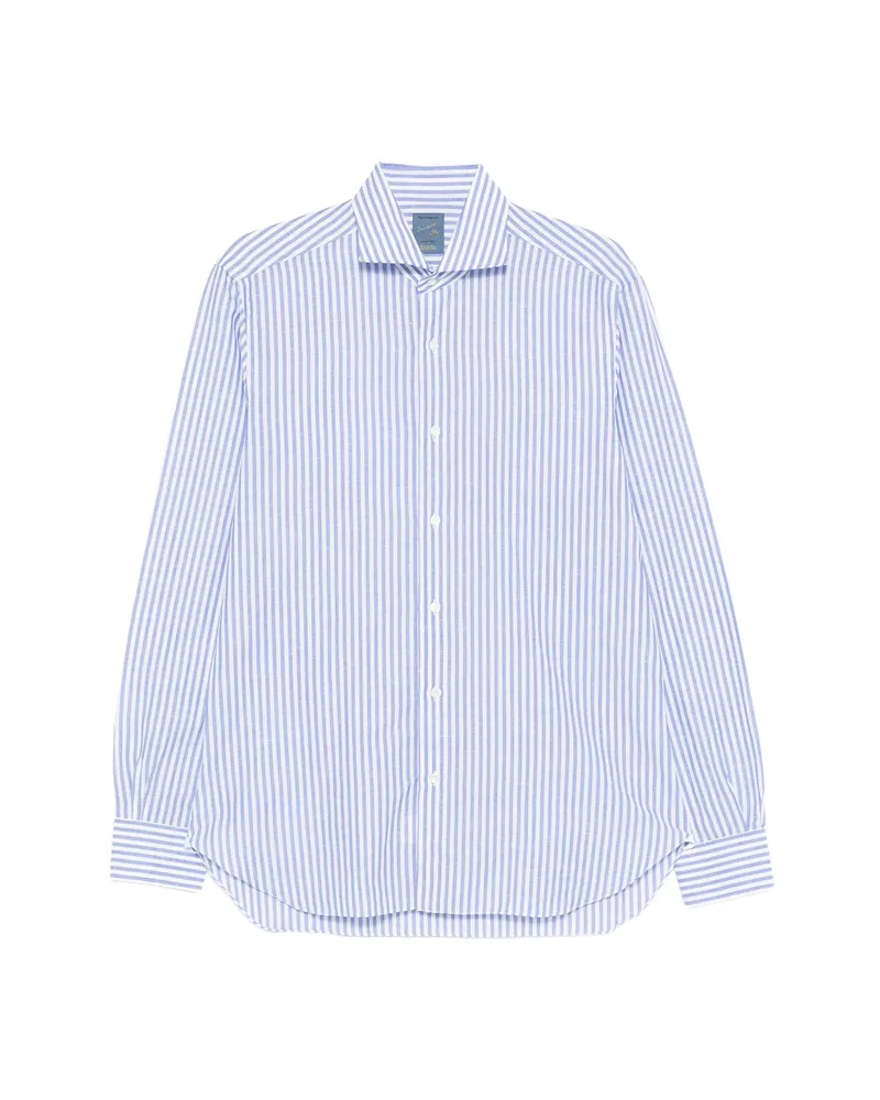 BARBA Striped Shirt Blue