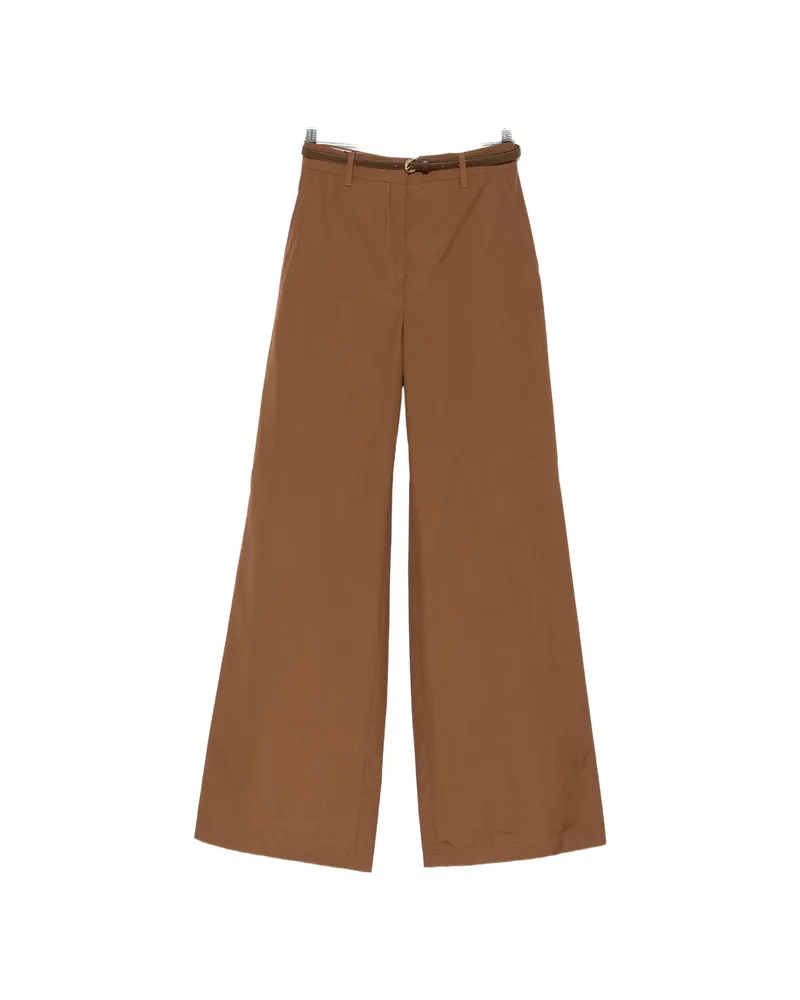 Max Mara Belt-loops Trousers Brown