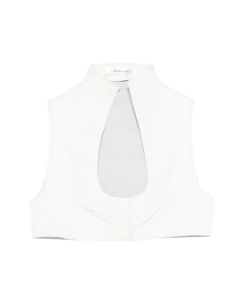 GIMAGUAS Leather Top White