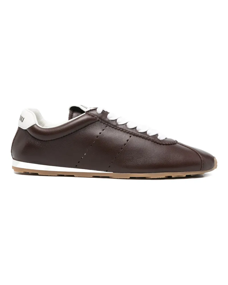 Miu Miu Plume Sneakers Brown