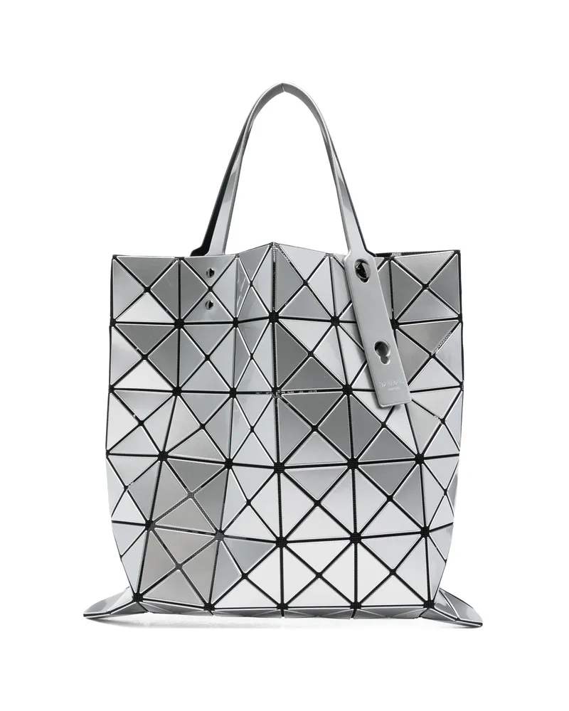 Issey Miyake Lucent Geometric Tote Bag Grey
