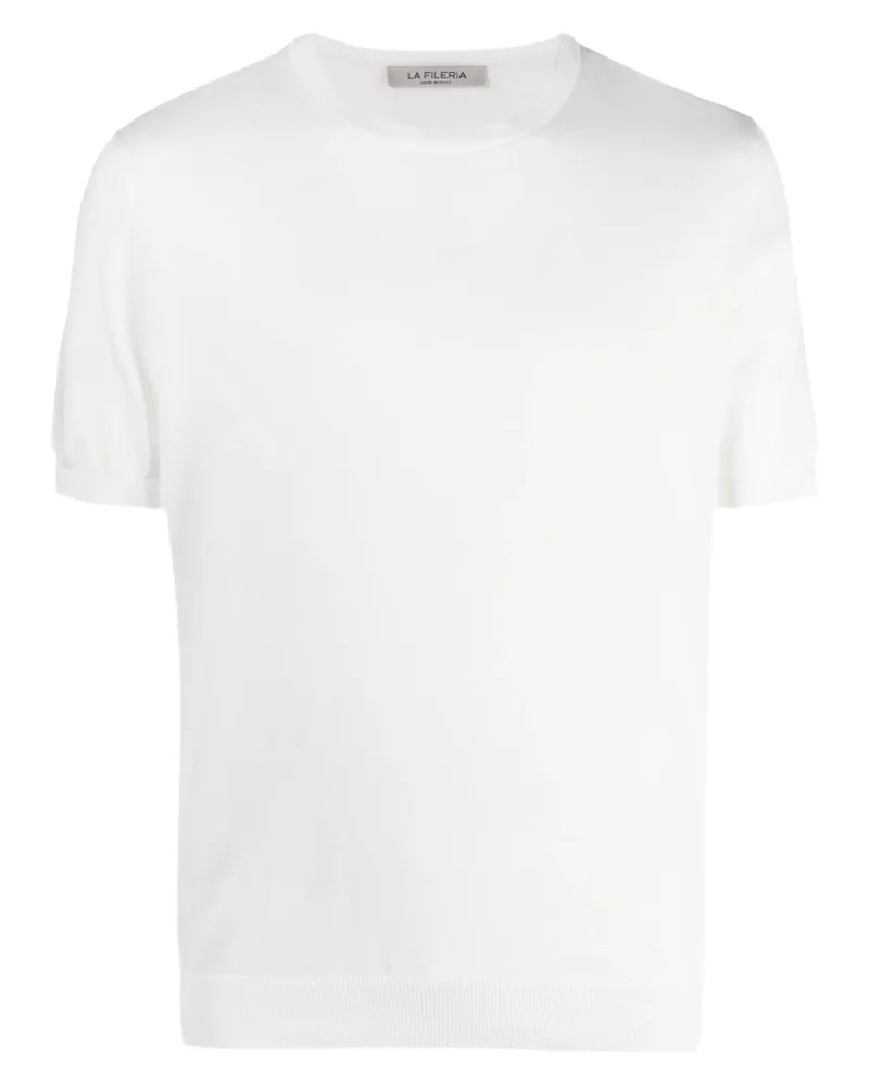 La Fileria Short-sleeved Cotton Jumper White