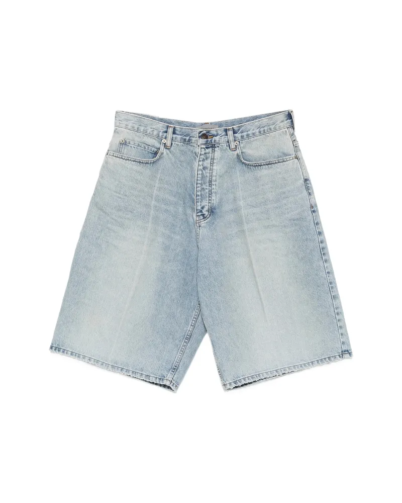 Balenciaga Denim Shorts Blue