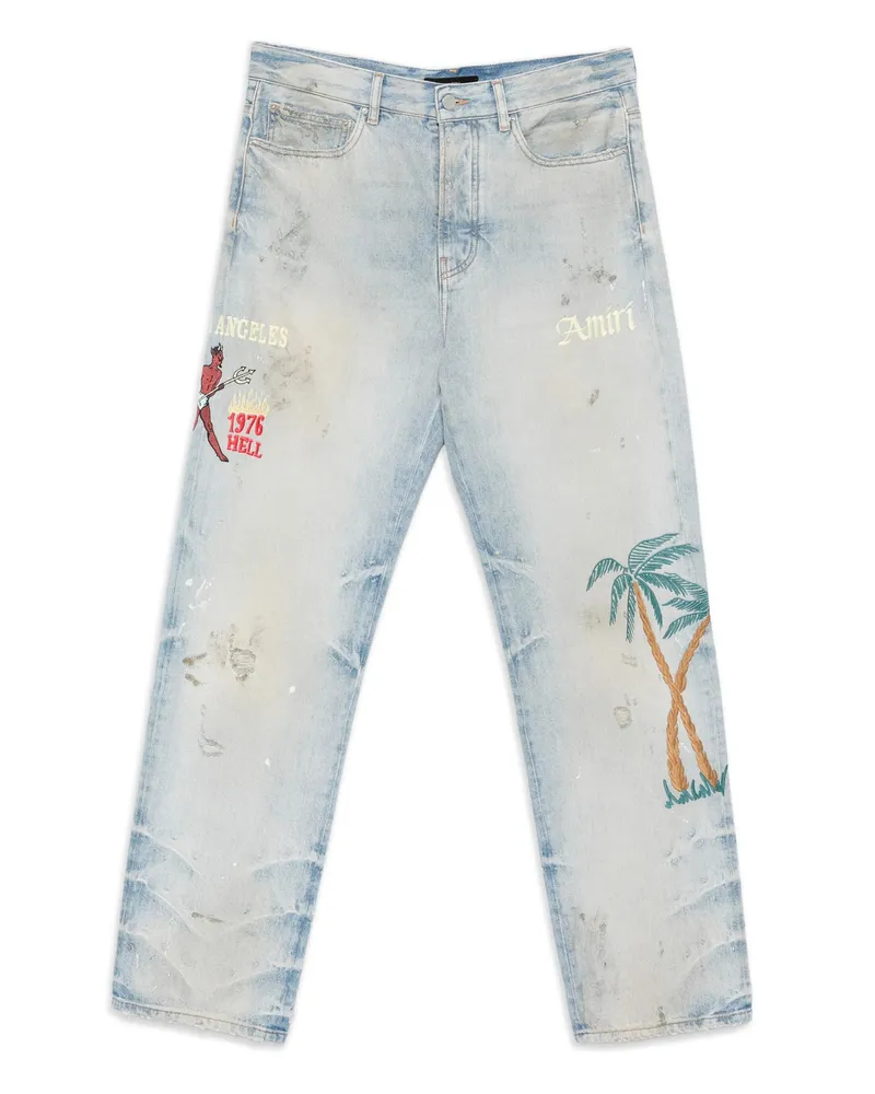 Amiri Straight-leg Jeans Blue
