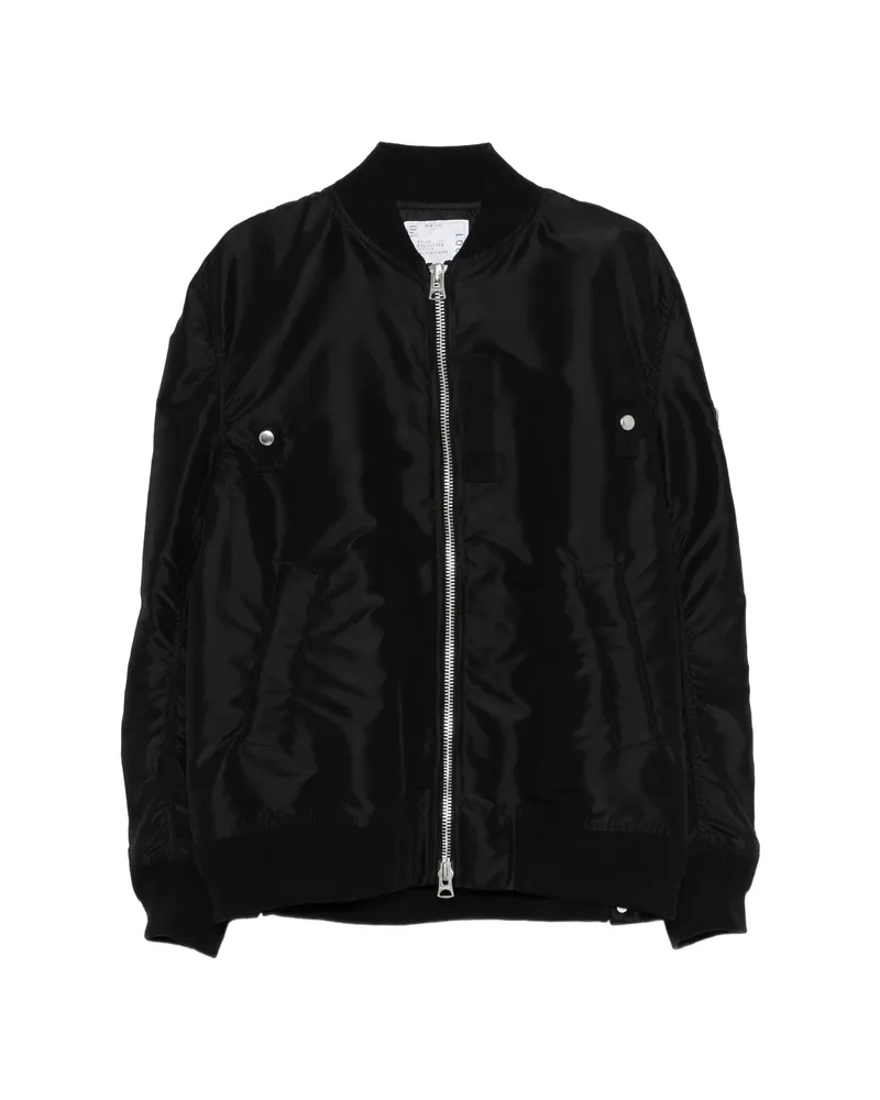 Sacai Zip-up Bomber Jacket Black