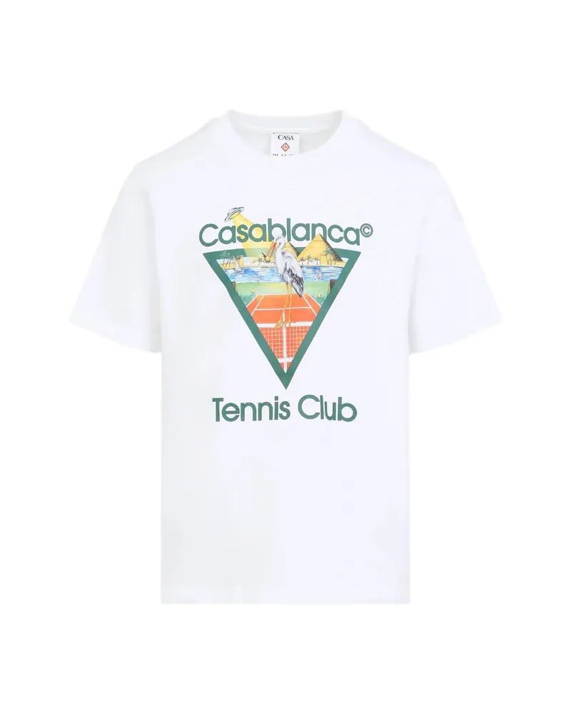 Casablanca Paris Tennis Club Graphic-print T-shirt White