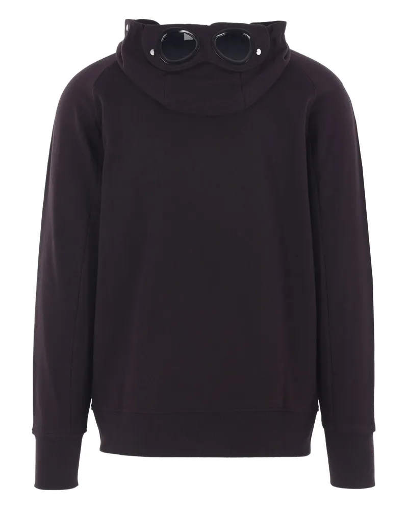 C.P. Company C. p. Company Diagonal Raised Fleece Goggle Sweatshirt Brown