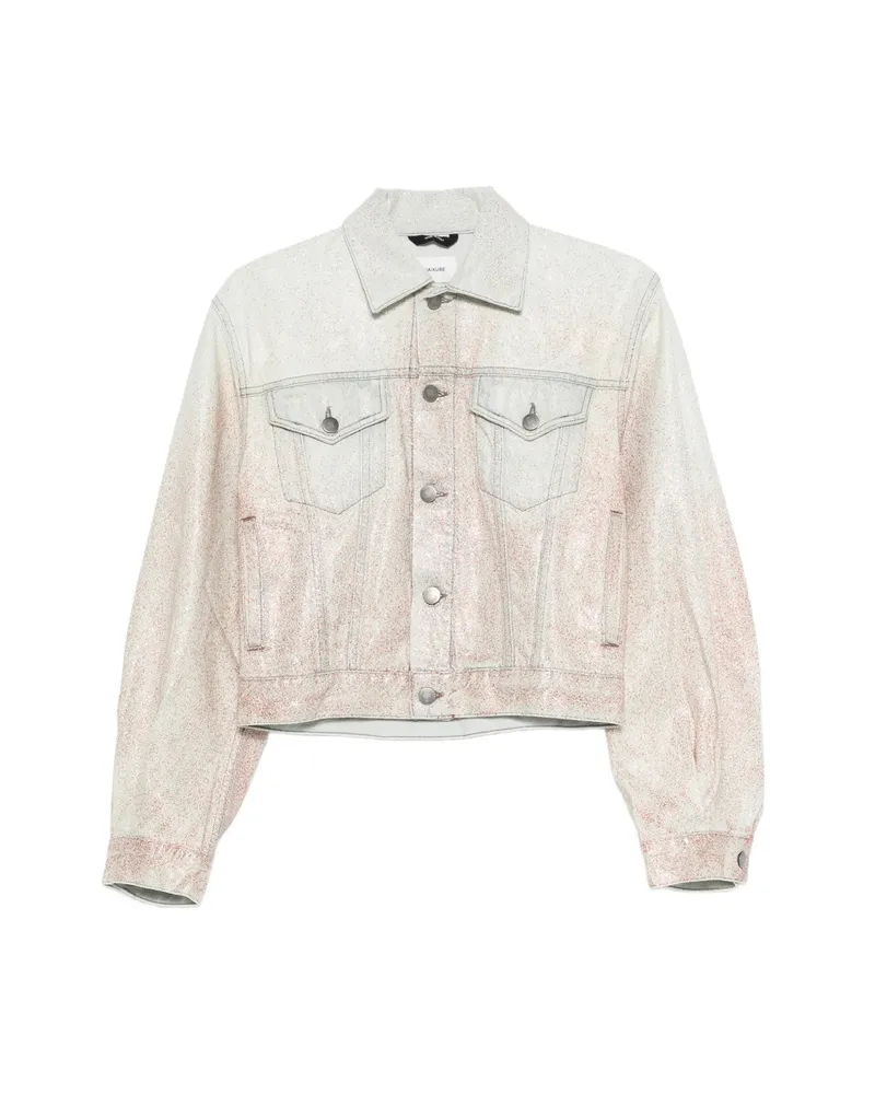 Haikure Pocket Buttoned Jacket Blue