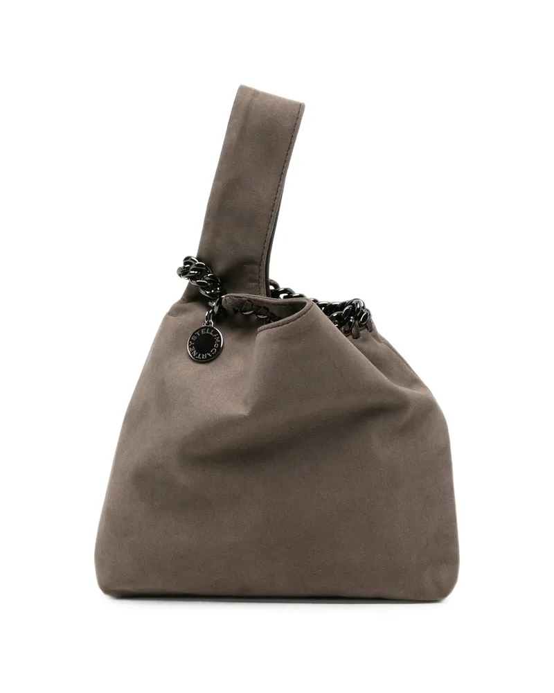 Stella McCartney Falabella Chain-trim Clutch Bag Grey