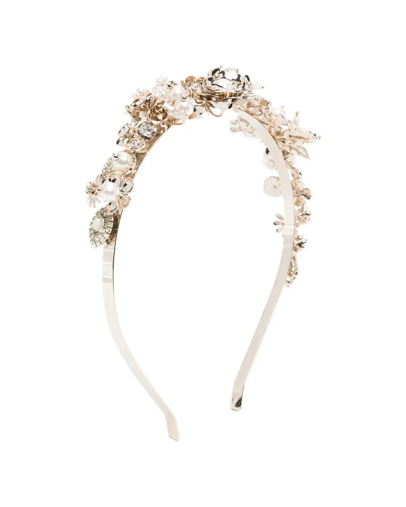 Rosantica Bouquet Embellished Headband Gold