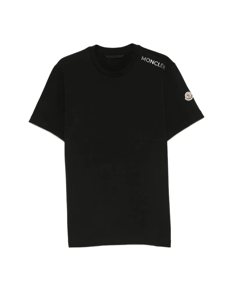 Moncler Logo-patch Cotton T-shirt Black