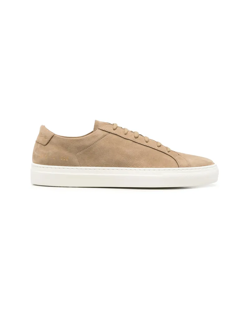 Common Projects Nubuck-leather Sneakers Brown