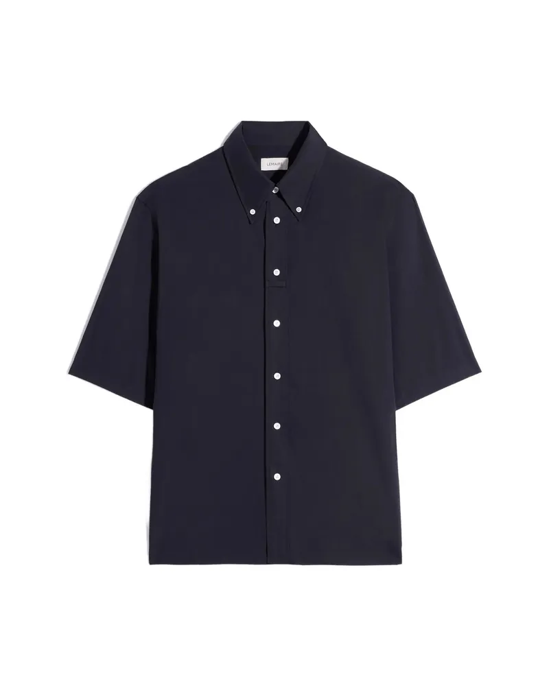 Christophe Lemaire Button-down Short-sleeves Shirt Black
