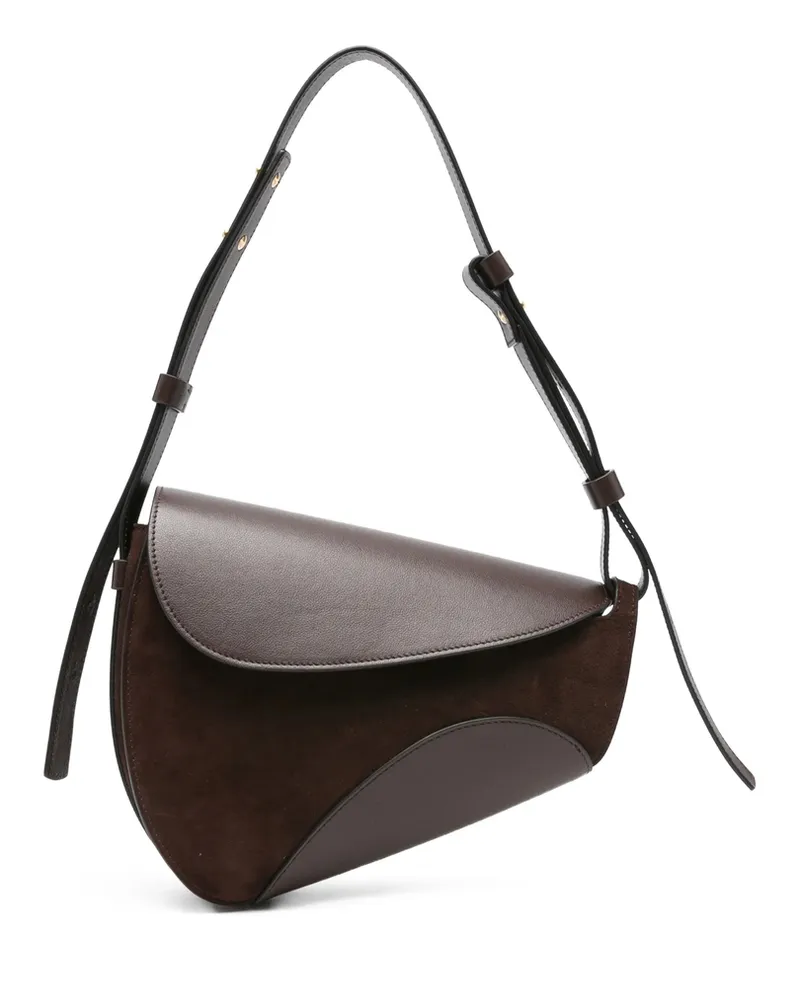 NEOUS Leather Shoulder Bag Brown
