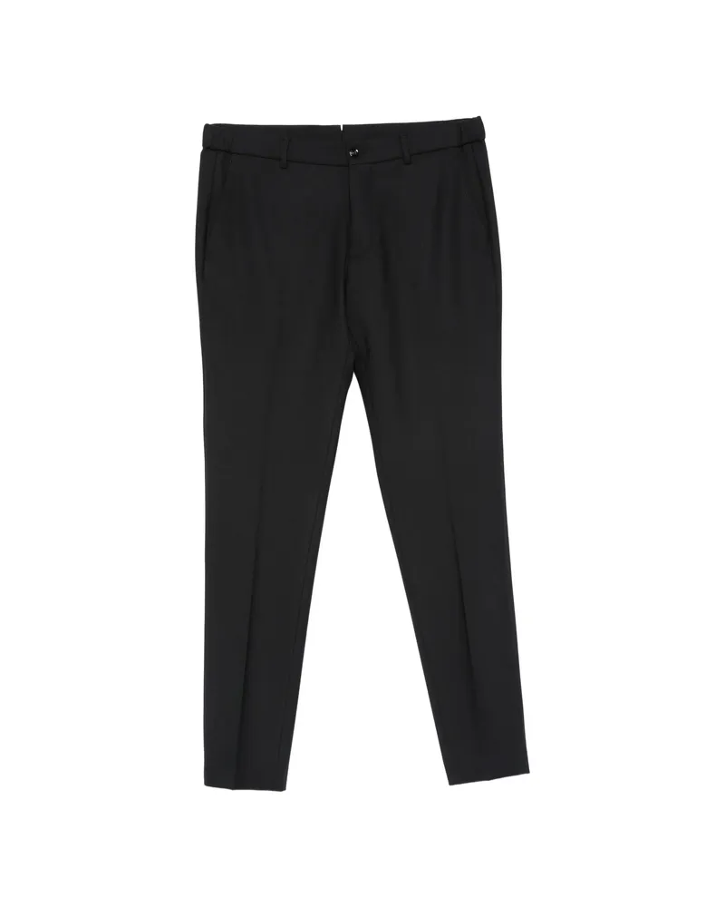 Berwich Pressed-crease Straight-leg Trousers Blue