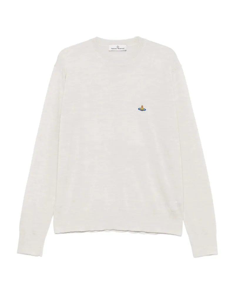 Vivienne Westwood Orb-embellished Crew-neck Sweater Grey