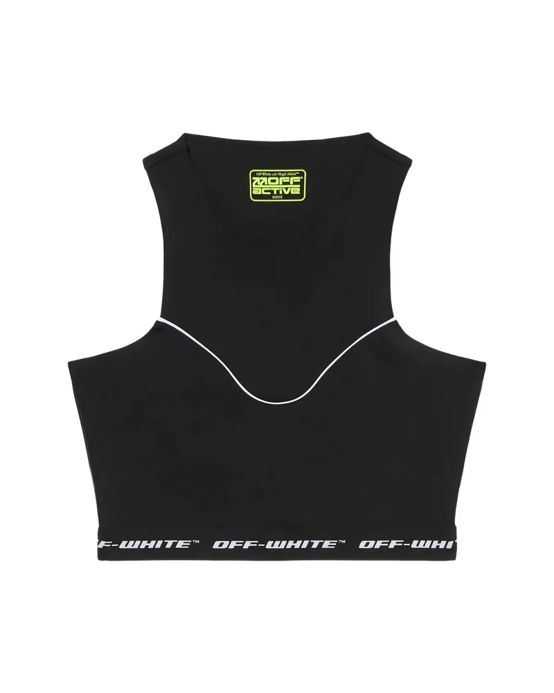 OFF-WHITE Logoband Crop Top Black