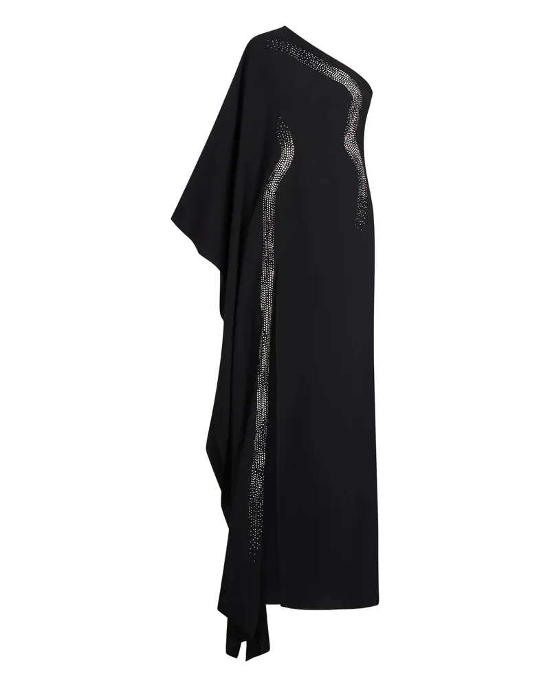 Taller Marmo Palladium One-shoulder Embellished Maxi Dress Black