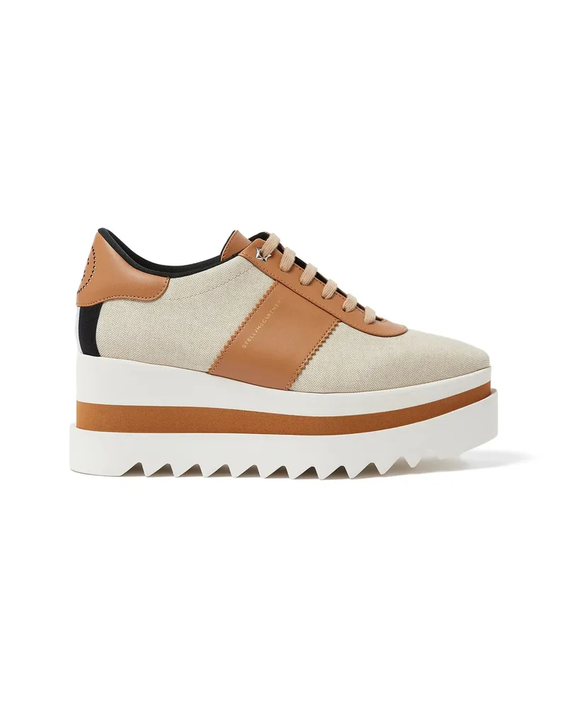 Stella McCartney Lace-up Platform Sneakers Neutrals